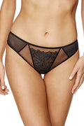 Sheer Mesh Thong Panty Gorteks Coco Black