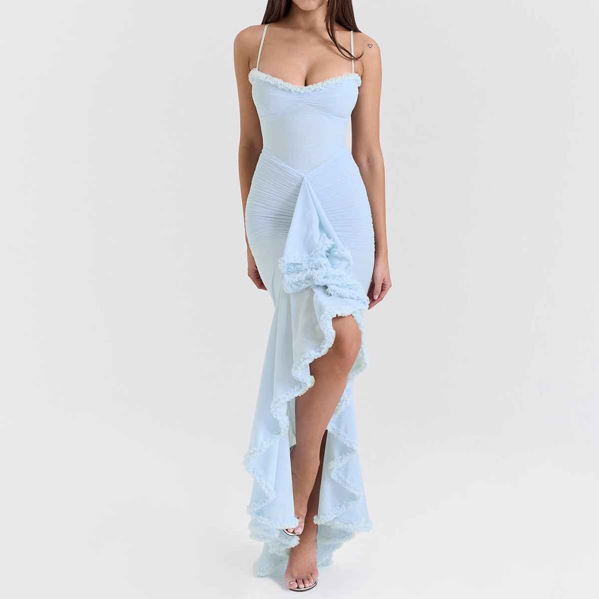 Womans High-end : Strapless Sleeveless Long Dress