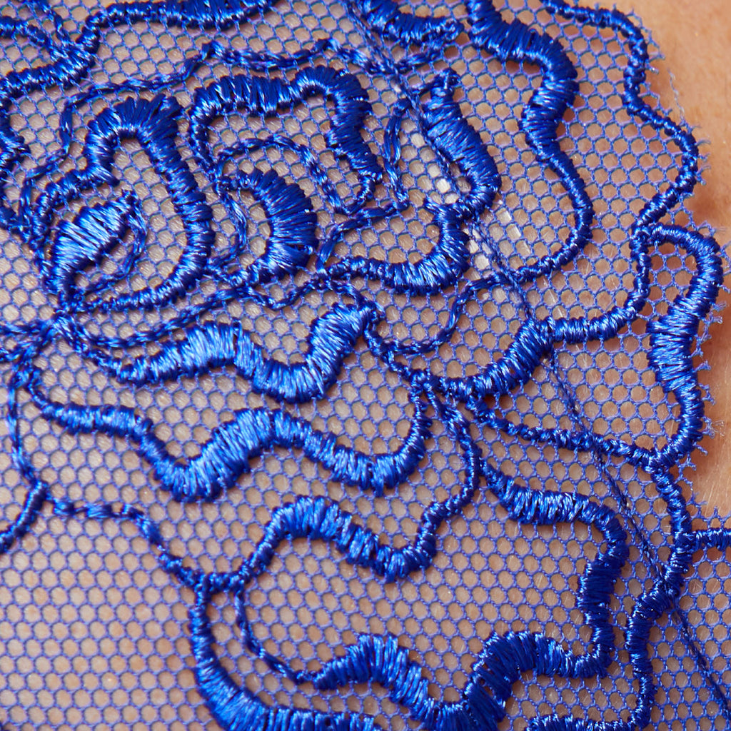 Sheer Mesh Balconette Bra Gorteks Pamela Sapphire