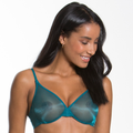 Gossard Glossies Sheer Molded Bra Emerald